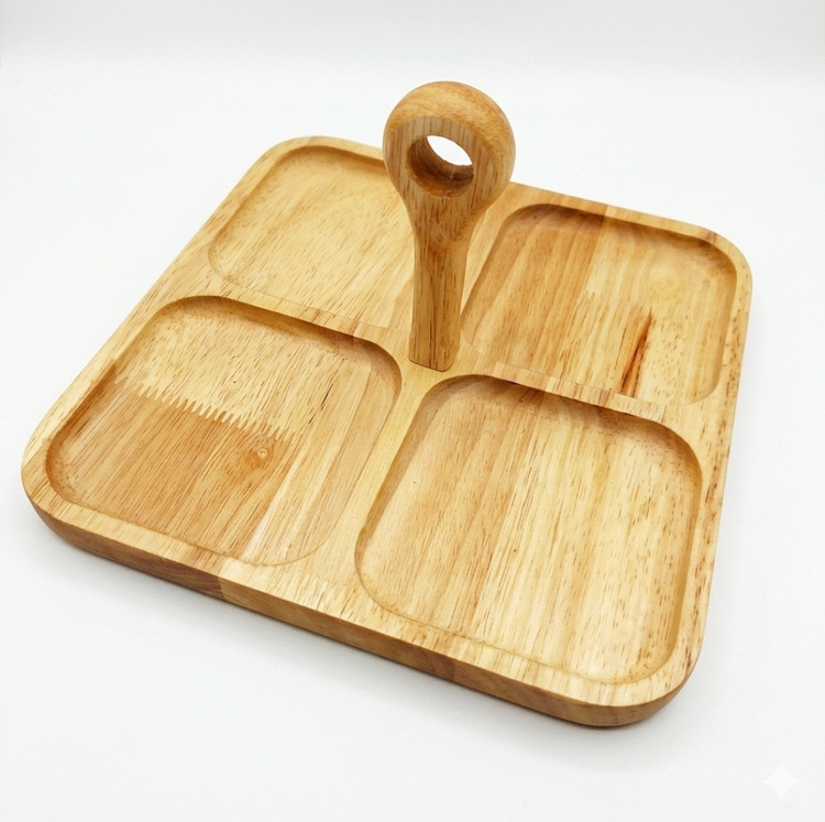 اردوخوری مربع ۴ خانه چوبی